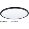 Image de Paulmann Atria Shine 3-step noir 840 Ø42cm cm