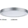 Image de Paulmann Abia panneau LED Ø 30 cm 4 000 K chromé