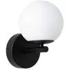 Image de Applique murale LED Paulmann Gove IP44, noir/blanc, blanc chaud