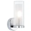 Image de Paulmann 71076 Applique Selection Bathroom Luena IP44 E14 230V max. 20W gradable Chrome, Verre luminaire de salle de bain une flamme