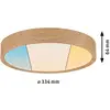 Image de Plafonnier LED Paulmann Tega IP44 CCT bois