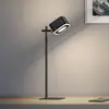 Image de lampe à poser LED rechargeable Paulmann Varia, noire, 37 cm, à intensité
