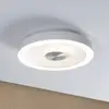 Image de Plafonnier LED Paulmann Volea, blanc/argent Ø 32 cm IP44 à intensité variable
