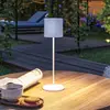 Image de Lampe à poser LED rechargeable Paulmann Tuni, blanche, plastique, IP44