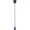 Image de Paulmann 78430 luminaire en suspension Neordic luminaire suspendu Ketil sans ampoule max. 60W luminaire suspendu bleu nuit, Noir Silicone, plast. E27