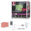 Image de Paulmann 78863 SimpLED LED Strip Full-Line COB Kit complet 1,5m 12W 495lm 840LEDs/m RGB 24VA gradable blanc métal