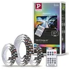 Image de Paulmann 78880 Strip LED USB Éclairage TV 55’’ 2m 60LEDs/m Dynamic Rainbow RGB incl. 1x3,5W gradable bande lumineuse noir synthétique