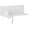 Image de Paulmann 78915 Applique Devara avec étagère max. 40 watts Lampe de lecture murale Blanc Liseuse Métal, lampe murale E27