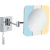 Image de Paulmann 78933 Plafonnier LED avec miroir de courtoisie Jora IP44 white switch 270 lm 230 V 3,3 W chrome, Blanc, miroir carré en métal, acrylique 2700 K