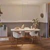 Image de Suspension LED Paulmann Lento, blanche, 100 cm, éclairage vers le haut et vers