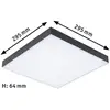 Image de Paulmann Velora Rainbow Panneau 30x30cm noir RGBW