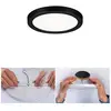 Image de Paulmann Areo Panneau LED rond noir 4000K Ø11,8cm