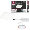 Image de Paulmann 92396 panneau LED spots encastrés Veluna VariFit IP44 blanc neutre 75x75 mm carré incl. 1x4,5 watts plafonnier Satin éclairage de plafond plastique éclairage de salon 4000 K