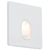 Image de Paulmann 92922 spots encastrés LED encastré mural carré incl. 1x1,7 watts projecteurs encastrés Blanc dépoli spot plastique lampe encastrée 2700 K