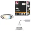 Image de Paulmann 92961 Spot encastré LED Nova Plus Smart Home ZigBee rond orientable 6W Tunable White gradable Acier brossé spot Alu zinc 2700K