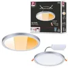 Image de Paulmann 92991 Spots encastrés LED Areo VariFit IP44 gradable sur 3 niveaux 175 mm rond incl. 1x13 Watt gradable chrome mat matière plastique 2000 K