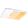 Image de Paulmann 92994 Panneau LED spots encastrés Areo VariFit IP44 gradable sur 3 niveaux 230x230mm carré incl. 1x16W gradable Blanc dépoli plastique 2000 K