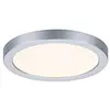 Image de Paulmann 93033 Panneau LED spots encastrés Areo VariFit IP44 Blanc chaud 118 mm rond incl. 1x6,5 watts Chrome mat éclairage de plafond plastique 3000K