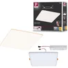 Image de Paulmann 93062 Panneau LED spots encastrés Veluna VariFit IP44 gradable sur 3 niveaux 215x215 mm carré incl. 1x21 plafonnier Satin plastique 3000K