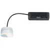 Image de Paulmann 93075 Module d'encastrement LED smart home Zigbee RGBW Coin rond 50 mm 5,2 W 400 lm 230 V RGBW satiné rond dimmable spot de plafond en matière plastique
