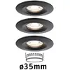 Image de Paulmann Nova Mini spot encastré x3 fixe noir