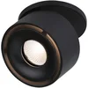 Image de Paulmann 93370 Spot encastré LED Spircle 78 mm avec 1 ampoule de 8,0 W blanc chaud noir mat aluminium Système d'éclairage 3000 K