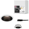 Image de Paulmann 93394 spot encastré Cole fixe rond gradable projecteur encastré Blanc Noir mat, spot aluminium lampe encastrée plastique GU10