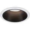 Image de Paulmann 93401 LED spot encastré Cole rond incl. 1x6,5 watts gradable Projecteur encastré Blanc, Noir mat Lampe encastrée plastique, Alu zinc Spot pour plafond 2700 K