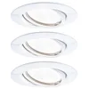 Image de Paulmann 93427 Spot encastré LED Base rond incl. 3x5W gradable projecteurs encastrés Blanc spot métal lampe encastrée 3000 K