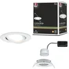 Image de Paulmann 93448 Spots encastrés LED Nova Coin luminaire individuel orientable rond 84 mm 50° Coin 6W 470lm 230V 2700K blanc dépoli