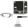 Image de Paulmann 93464 LED Spot encastré 3-Step-Dim Nova pivotant rond 84 mm 50° GU10 6,5W 460lm 230V dimmable 2700K acier brossé