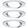 Image de Paulmann Spot Nova rond pivotant/à intensité variable, 3 pièces, aluminium