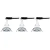 Image de Paulmann, lot de 3 spots Nova ronds orientables et à intensité variable, chrome