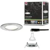 Image de Paulmann 93475 Spots encastrés LED 3-Step-Dim Nova rigide IP44 rond 78 mm GU10 6,5W 460lm 230V dimmable 2700K acier brossé