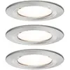 Image de Paulmann 3 spots Nova rond, IP44, intensité variable, fer