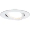 Image de Paulmann 93484 Spots LED encastrés 3-Step-Dim Nova Coin orientable rond 84 mm 50° Coin 6W 470lm 230V dimmable 2700K blanc dépoli
