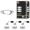 Image de Paulmann 93487 Spots LED encastrés 3-Step-Dim Nova Coin Set de base pivotant rond 84 mm 50° Coin 3x6W 3x470lm 230V dimmable 2700K Alu tourné