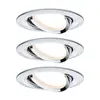 Image de Paulmann, lot de 3 spots Nova Coin ronds orientables, chrome