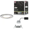 Image de Paulmann 93493 Spots LED encastrés 3-Step-Dim Nova Coin rigide IP44 rond 78 mm Coin 6W 470lm 230V dimmable 2700K acier brossé