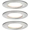 Image de Paulmann Spot encastré LED Nova Coin 3er fer rond à intensité variable