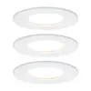 Image de Paulmann Spot encastré LED Nova Coin 3 pièces blanc rond à intensité