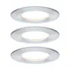 Image de Paulmann Spot encastré LED Nova Coin 3er aluminium rond intensité variable