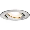 Image de Paulmann 93662 Encastrés Premium Nova, IP65, orientable, max. 1x35W, GU10/GU5,3, 51mm, Acier brossé/Alu, 936.62
