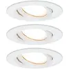 Image de Spot LED Paulmann Nova Plus Coin, lot de 3, rond, blanc, 2 700 K, IP65