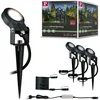 Image de Paulmann 93696 Outdoor Plug&Shine Kit de base Spot Sting extérieur, IP67, 3000K, 3x6W, 24V, dimmable Anthracite 27,4 x 7,1 x 27,4 cm