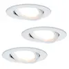 Image de Paulmann 3 spots encastrables LED Coin Slim, blancs, IP23
