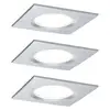 Image de Paulmann Coin Slim spot enc. LED lot de 3 ang. alu