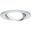 Image de Paulmann 93902 Kit encastrés Premium Coin Slim, dimmable, rond, orientable, LED 1x6,8W, 2700K, 230V, 51 mm, Alu tourné/Al