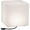 Image de Paulmann 94181 Outdoor Plug&Shine Objet lumineux extérieur LED Cube, IP67, 3000K, 575lm, 24V, 300x300mm