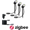 Image de Paulmann Plug & Shine Pike ZigBee RGBW base de 3 pièces